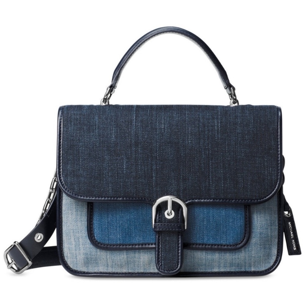 Michael Kors Cooper Denim Crossbody colorblock